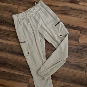 Banana Republic Light Beige Cargo Pants women’s XS tencel lightweight
